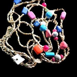Chico's Beaded Necklace NWT 18"